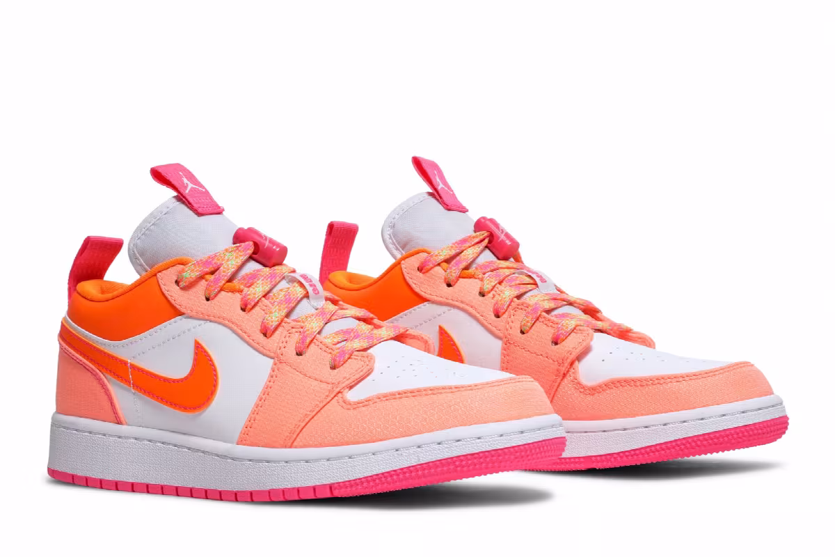 Air Jordan 1 Low Utility GS Crimson Pulse, view 9