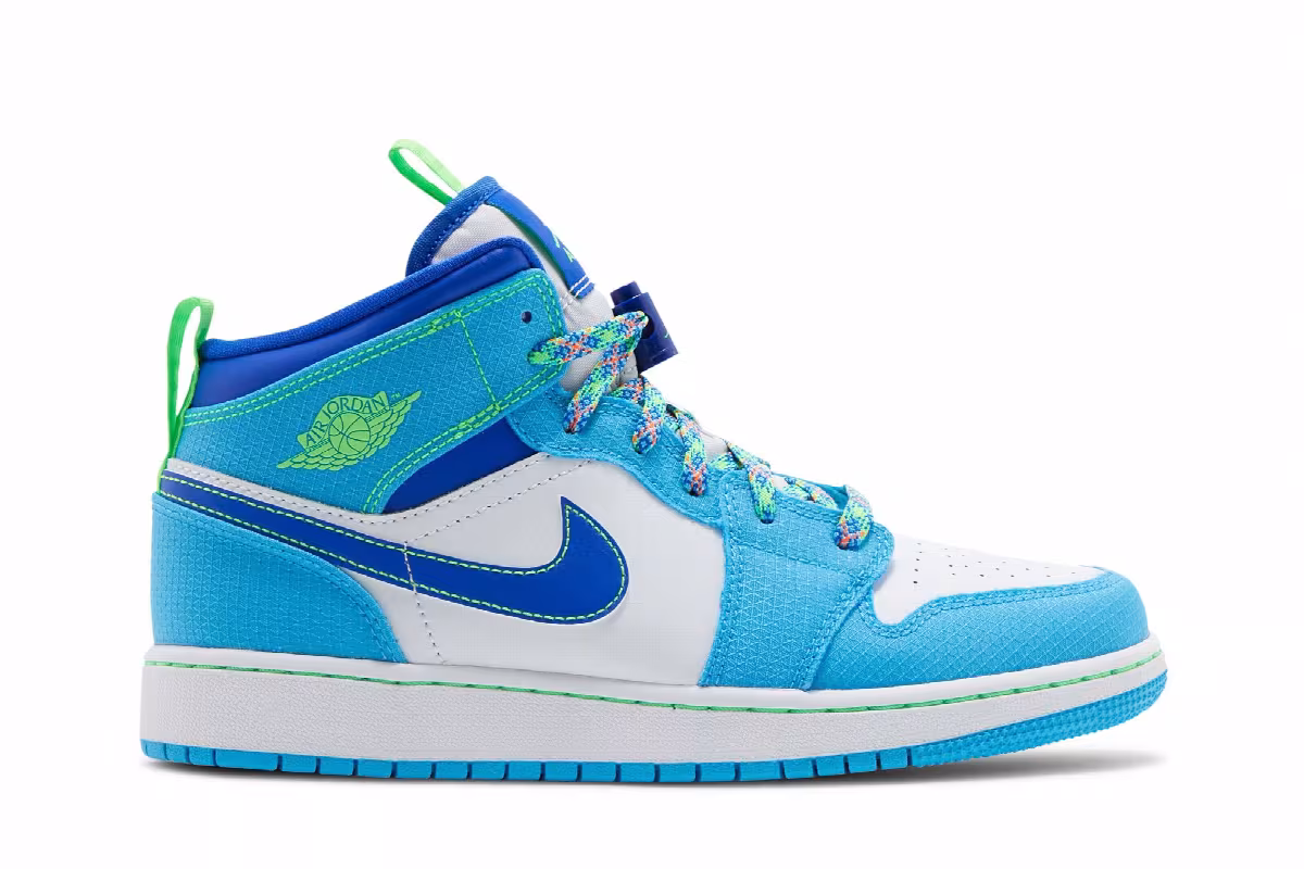 Air Jordan 1 Mid SE GS Sprite, view 2