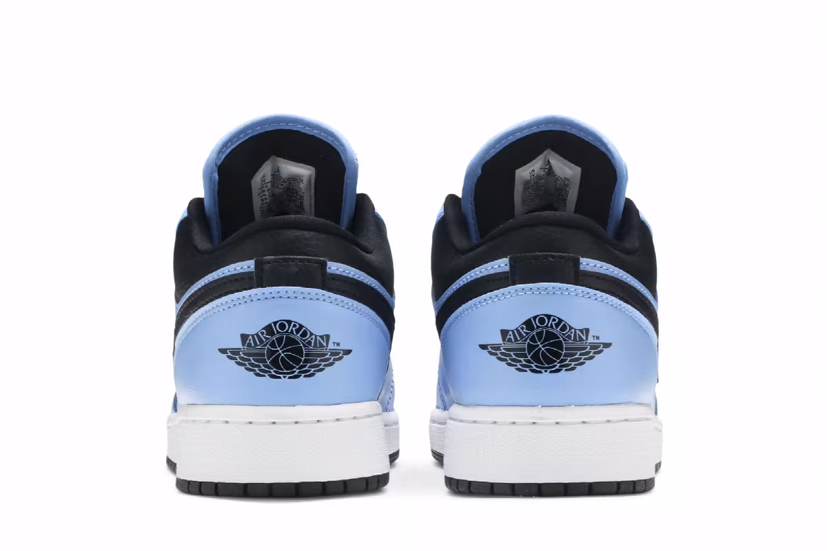 Air Jordan 1 Low GS University Blue Black, view 7