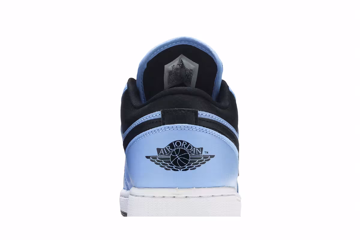Air Jordan 1 Low GS University Blue Black, view 8