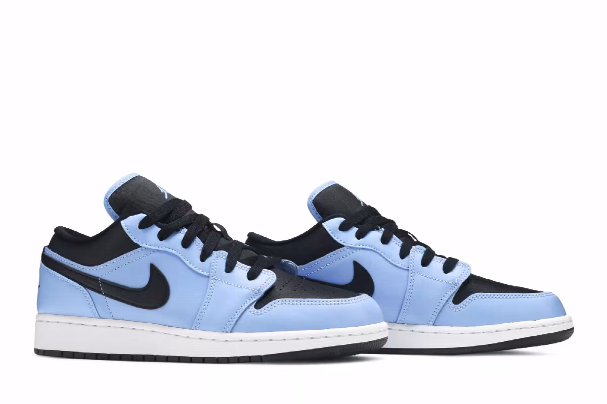 Air Jordan 1 Low GS University Blue Black, view 9