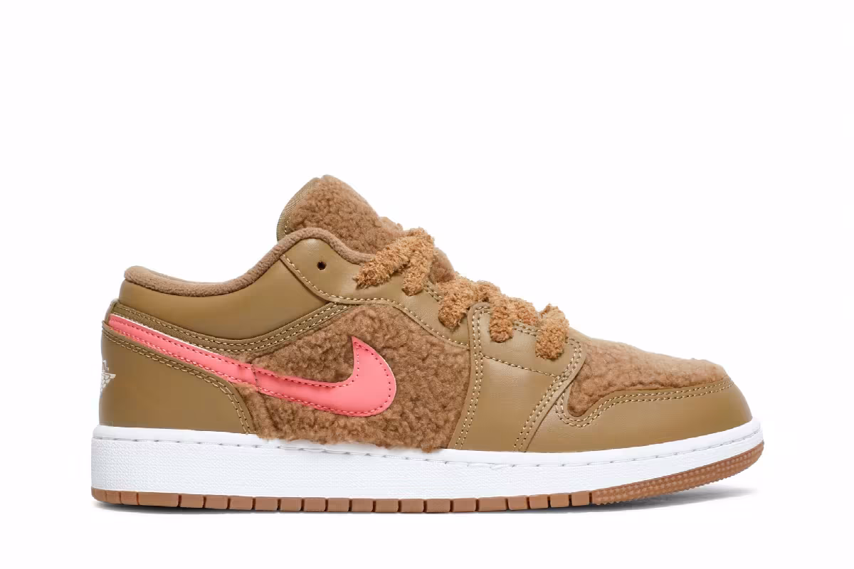 Air Jordan 1 Low Utility GS Teddy Bear, view 2
