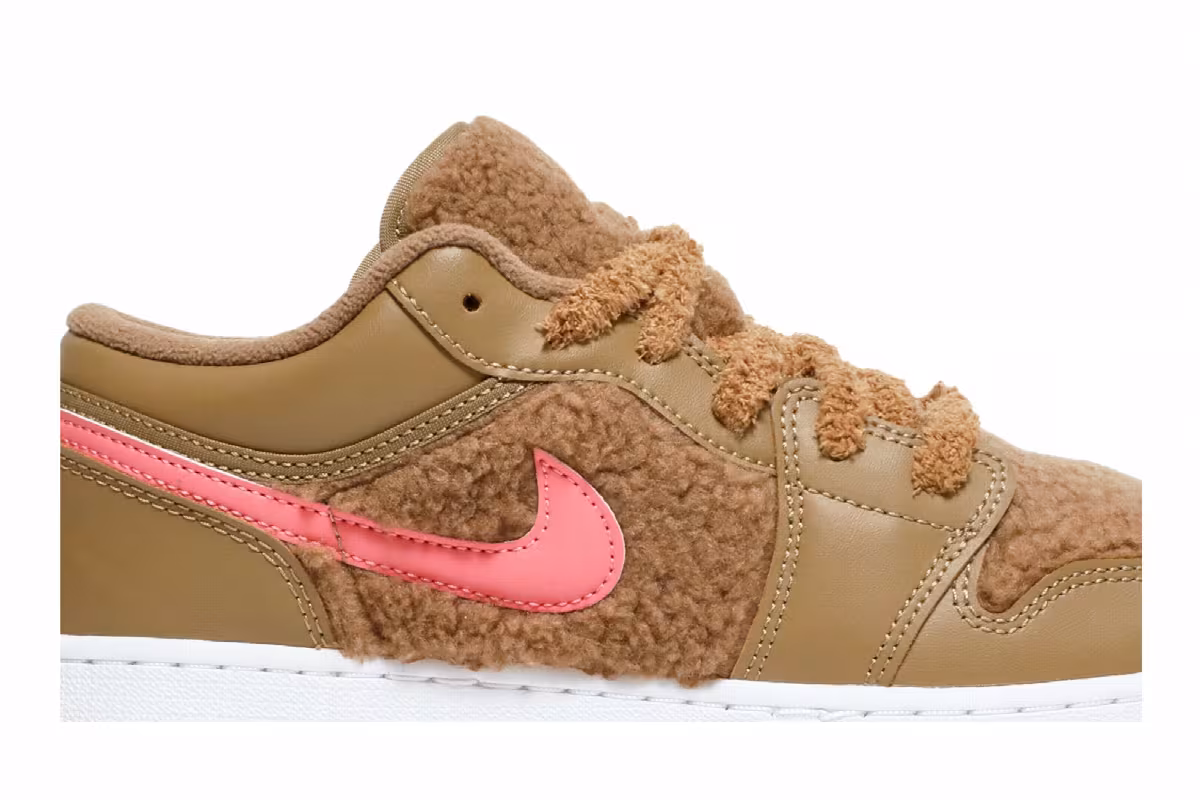 Air Jordan 1 Low Utility GS Teddy Bear, view 3