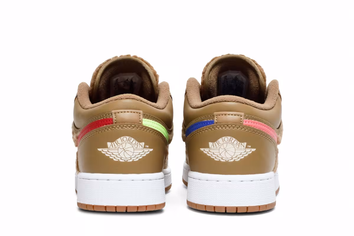 Air Jordan 1 Low Utility GS Teddy Bear, view 7