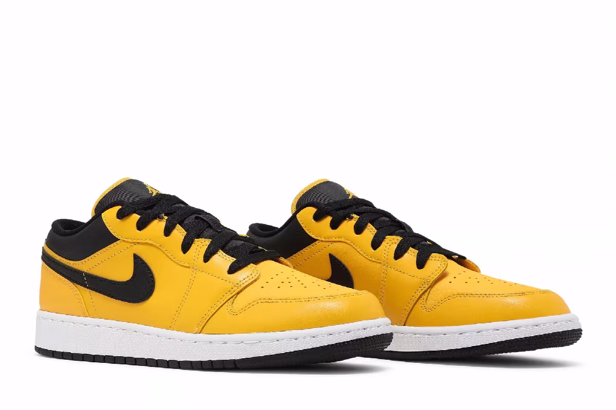 Air Jordan 1 Low GS University Gold Black, view 9