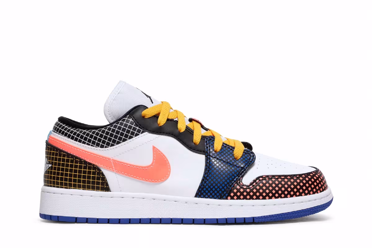 Air Jordan 1 Low MMD BG Multi Grid, view 2