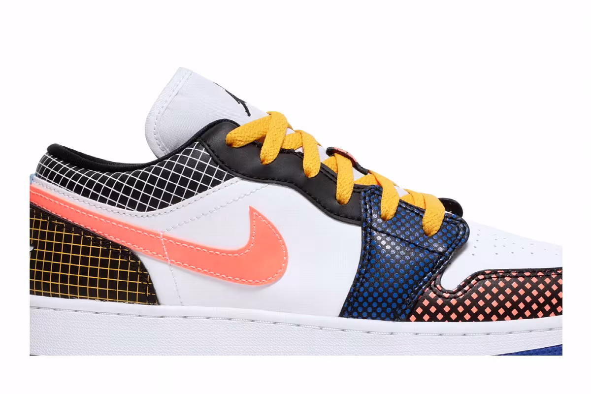 Air Jordan 1 Low MMD BG Multi Grid, view 3