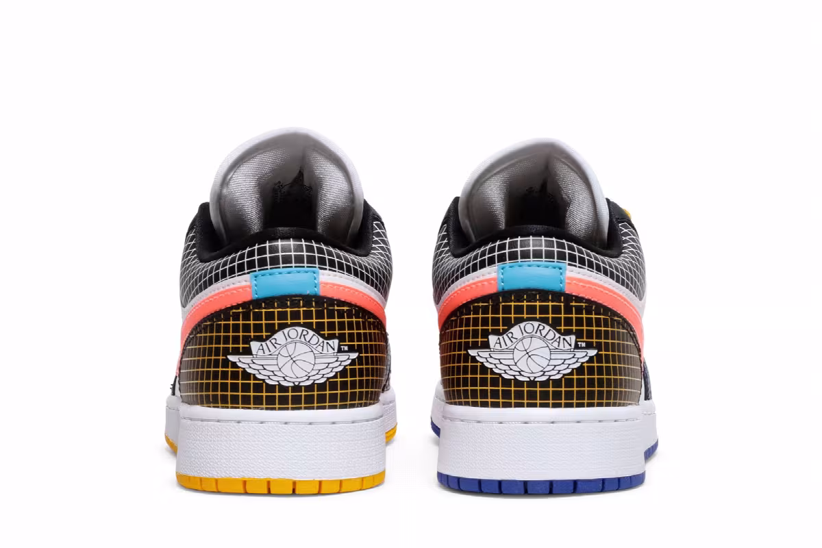 Air Jordan 1 Low MMD BG Multi Grid, view 7