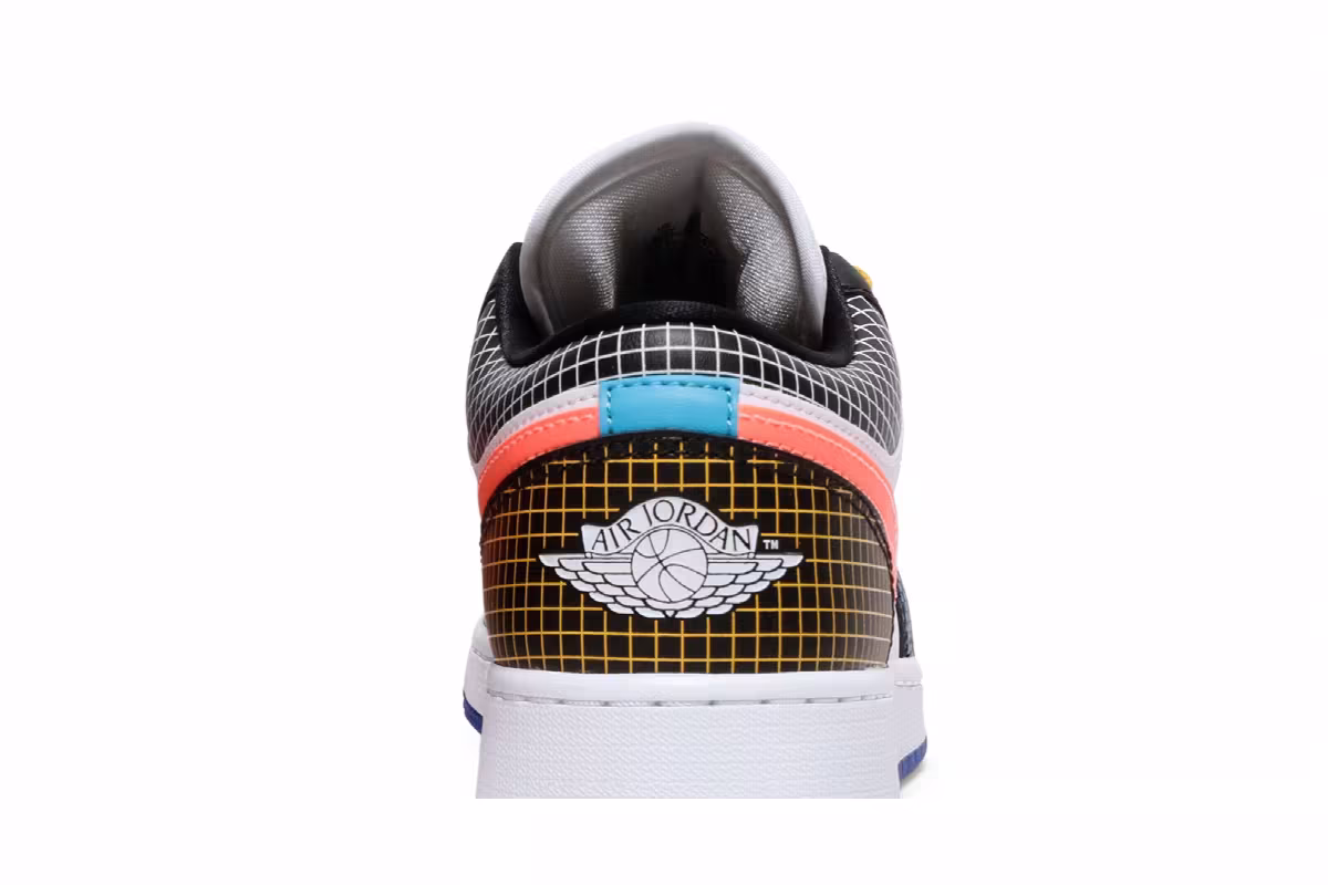 Air Jordan 1 Low MMD BG Multi Grid, view 8