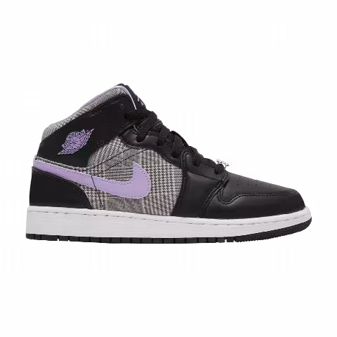 Air Jordan 1 Mid SE GS 'Houndstooth'