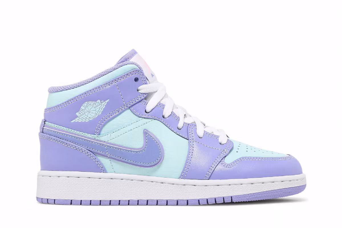 Air Jordan 1 Mid GS Purple Pulse, view 2