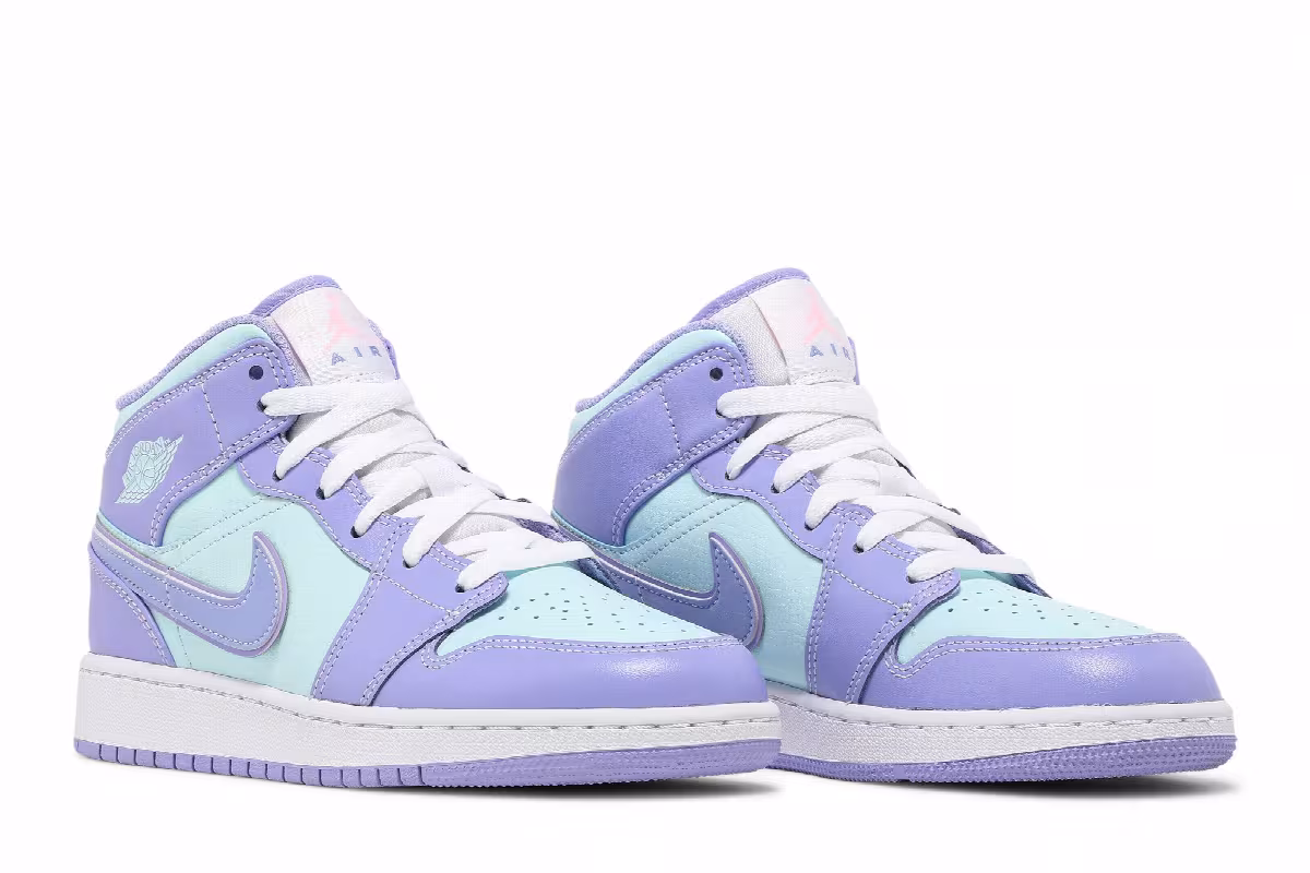 Air Jordan 1 Mid GS Purple Pulse, view 9