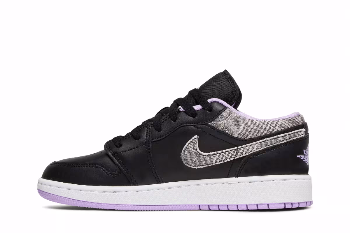 Air Jordan 1 Low SE GS Houndstooth, view 4