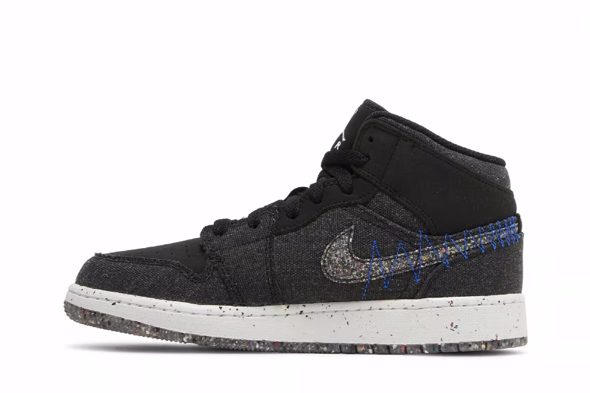 Air Jordan 1 Mid SE GS Crater, view 4