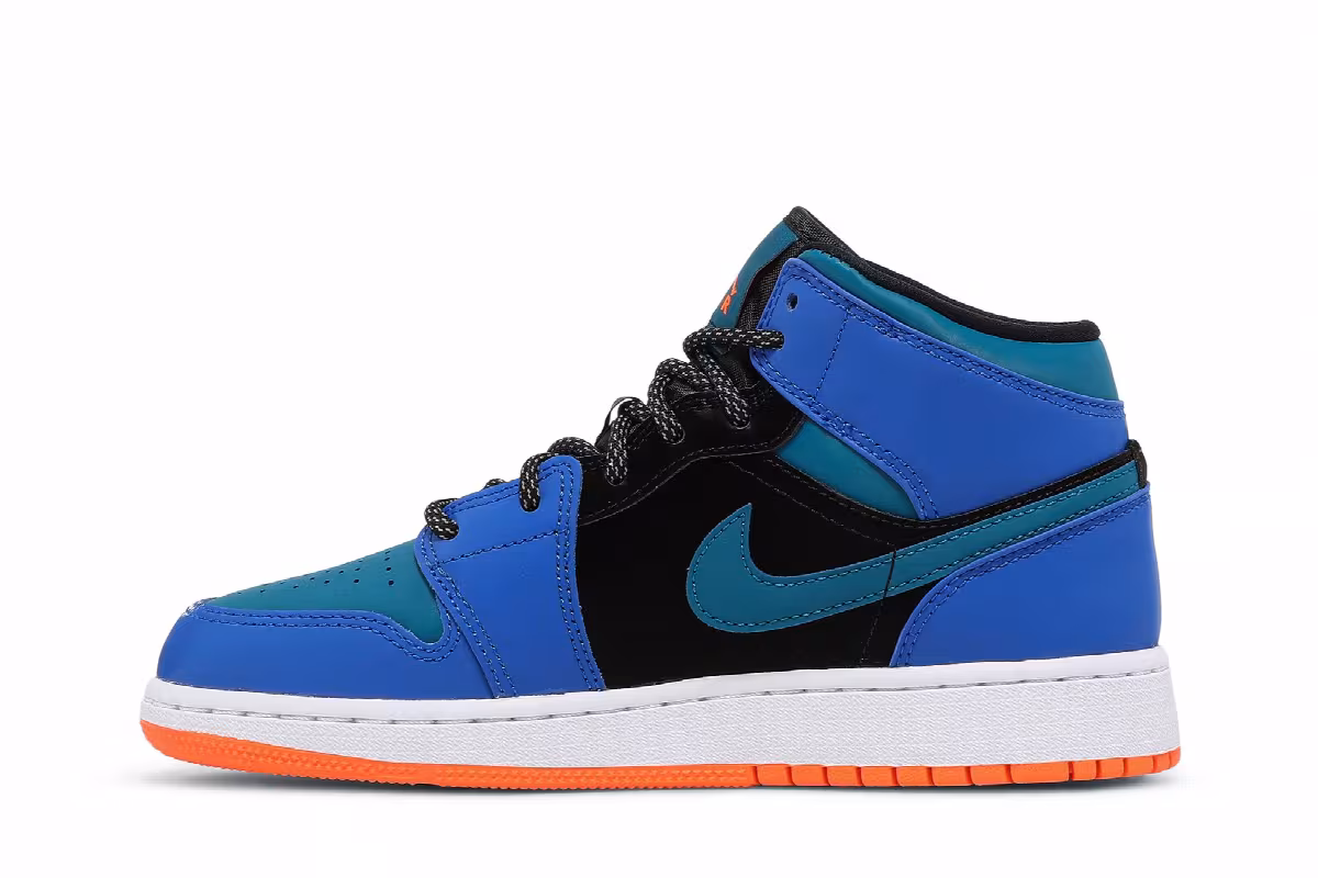 Air Jordan 1 Mid GS Racer Blue, view 4