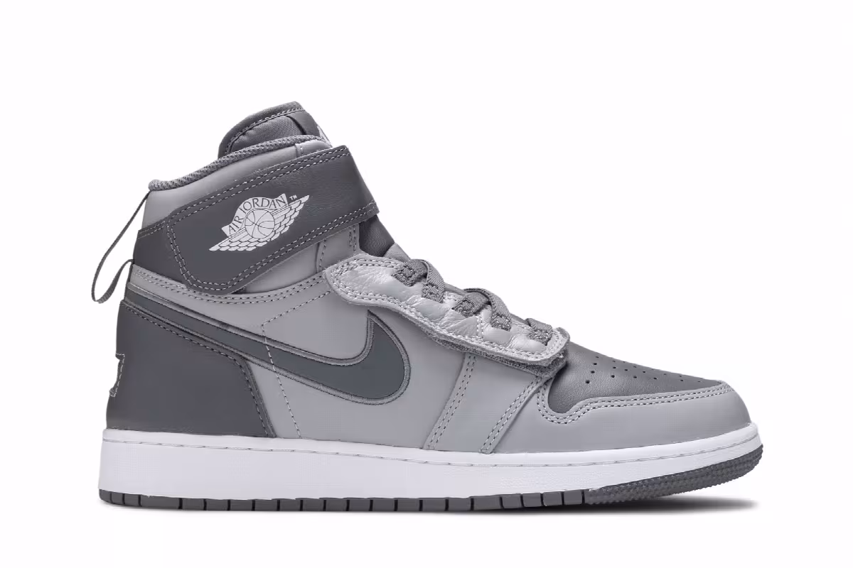 Air Jordan 1 High FlyEase GS Light Smoke Grey, view 2