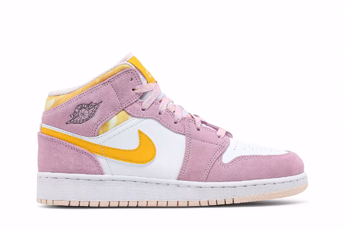 Air Jordan 1 Mid SE GS Arctic Pink, view 2