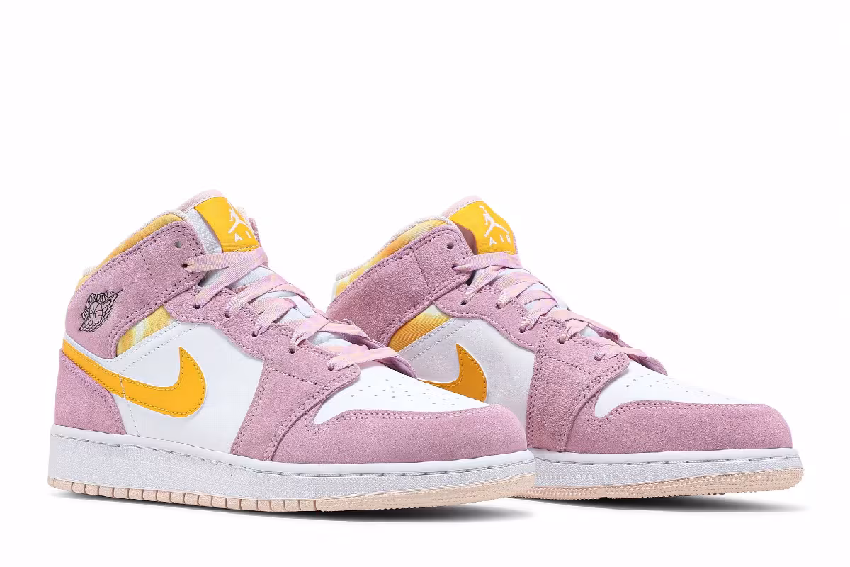 Air Jordan 1 Mid SE GS Arctic Pink, view 9