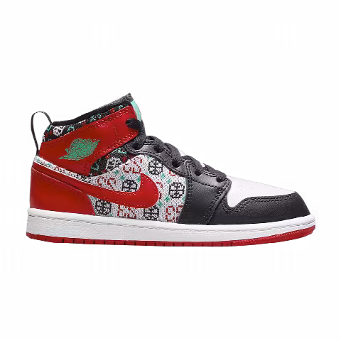 Air Jordan 1 Mid SE PS 'Ugly Christmas Sweater'