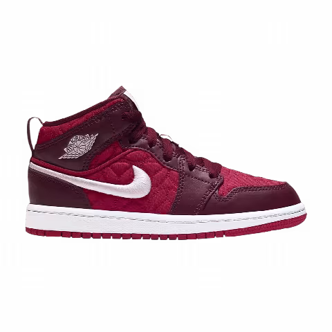 Air Jordan 1 Mid SE PS 'Red Quilted'