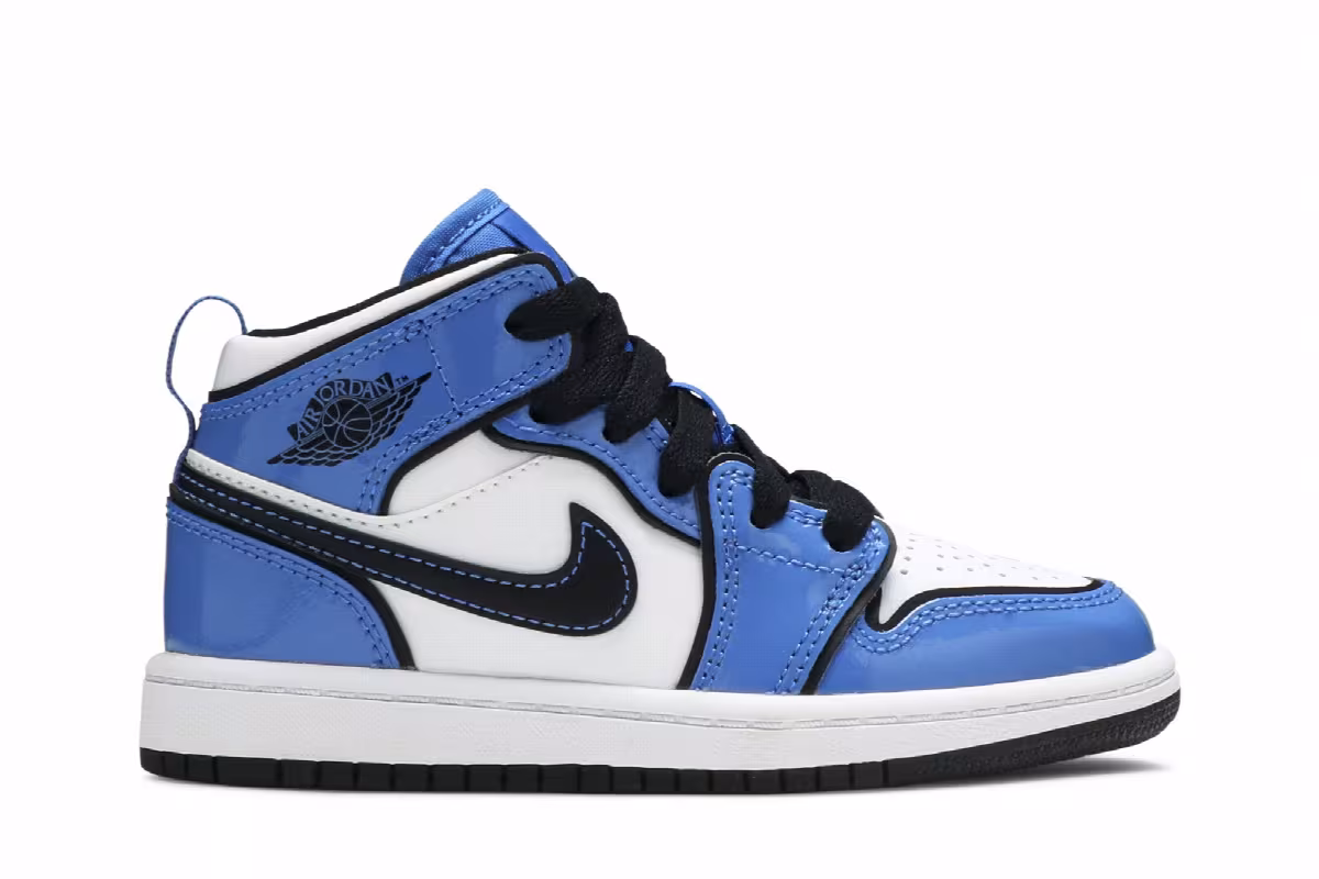 Air Jordan 1 Mid SE PS Signal Blue, view 2