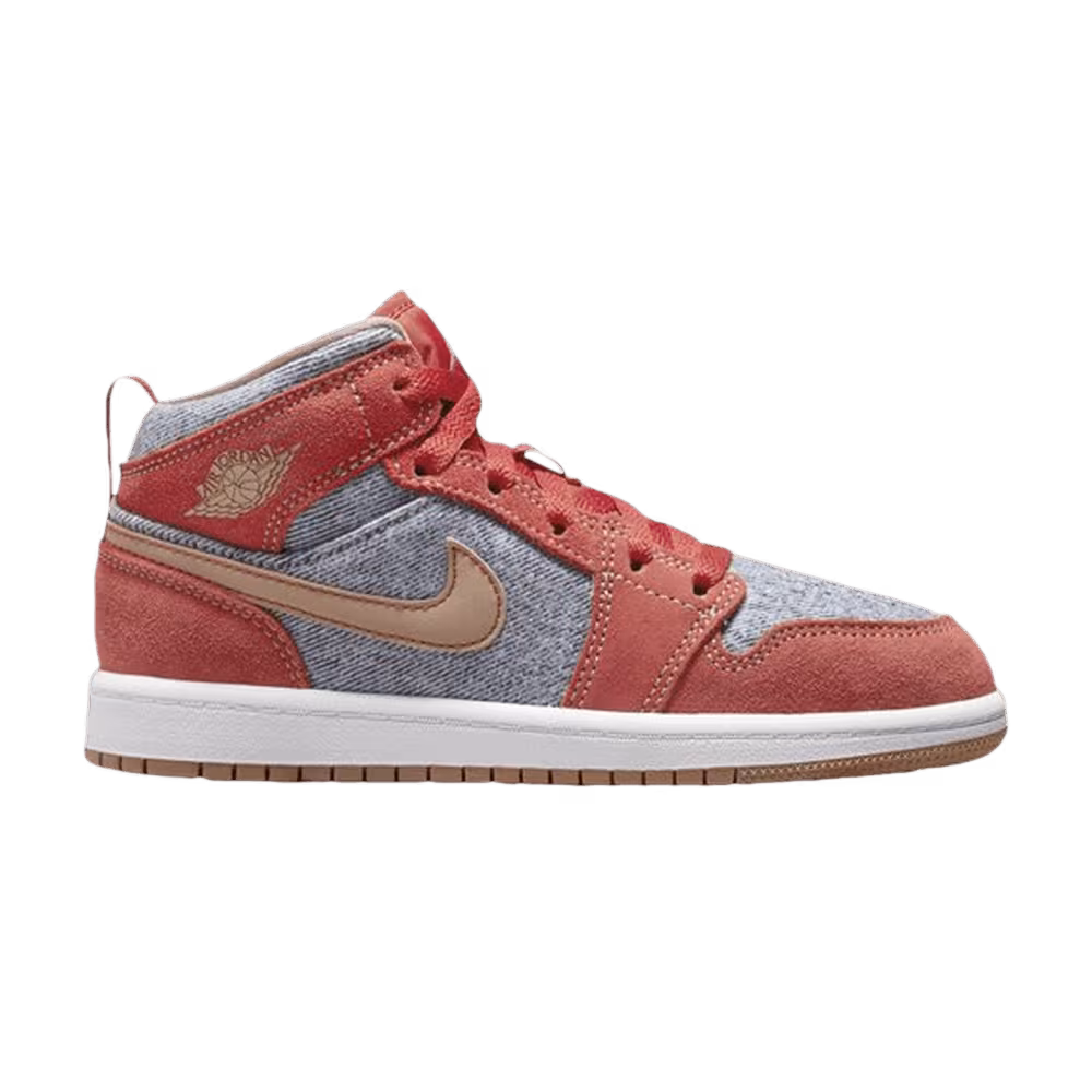 Air Jordan 1 Mid SE PS Denim Red