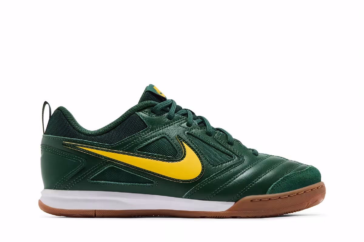 Nike Gato GS Fir/White/Gum Medium Brown/Varsity Maize, view 2