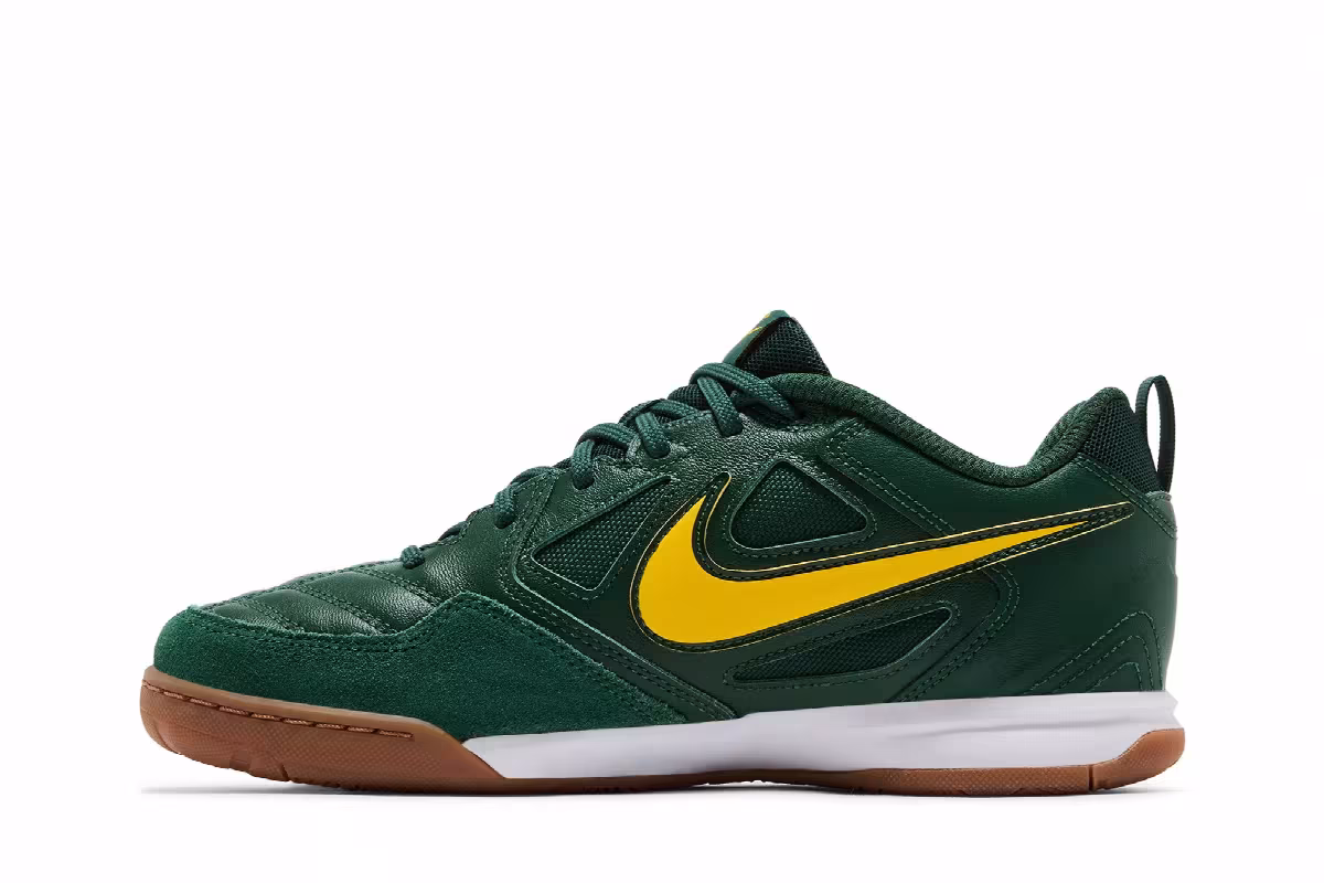 Nike Gato GS Fir/White/Gum Medium Brown/Varsity Maize, view 4