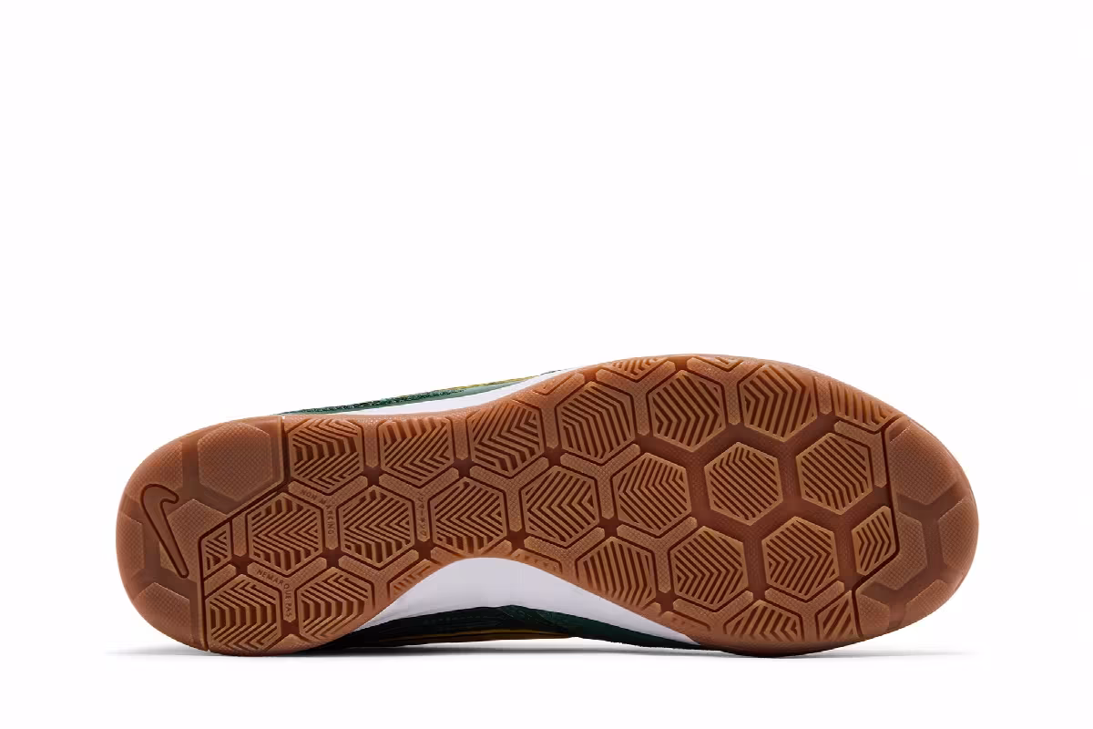 Nike Gato GS Fir/White/Gum Medium Brown/Varsity Maize, view 5