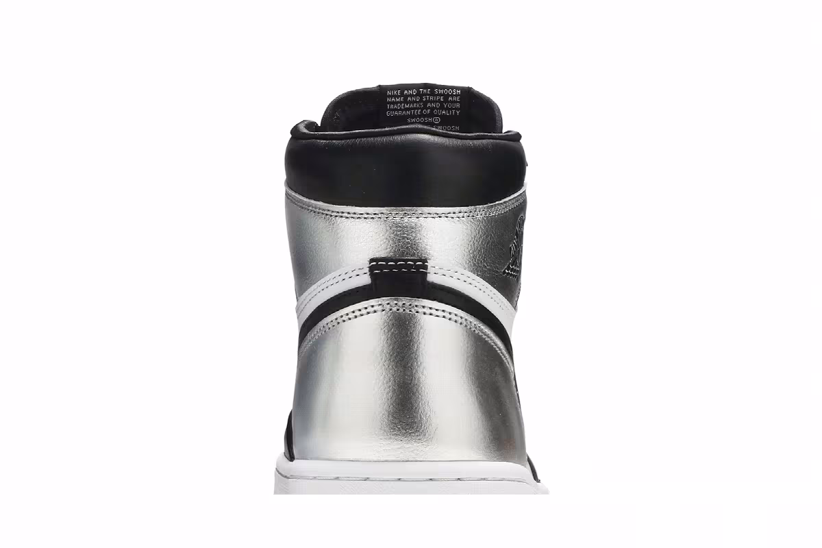 Women's Air Jordan 1 High OG Silver Toe, view 8