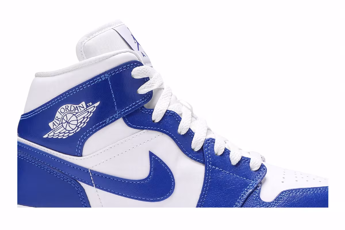 Women's Air Jordan 1 Mid Kentucky Blue, view 3