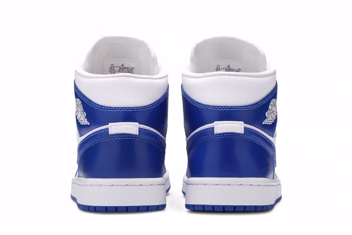 Women's Air Jordan 1 Mid Kentucky Blue, view 7