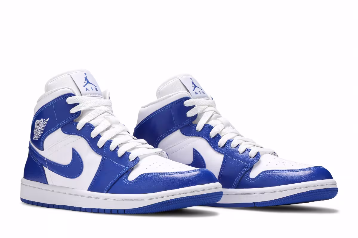 Women's Air Jordan 1 Mid Kentucky Blue, view 9