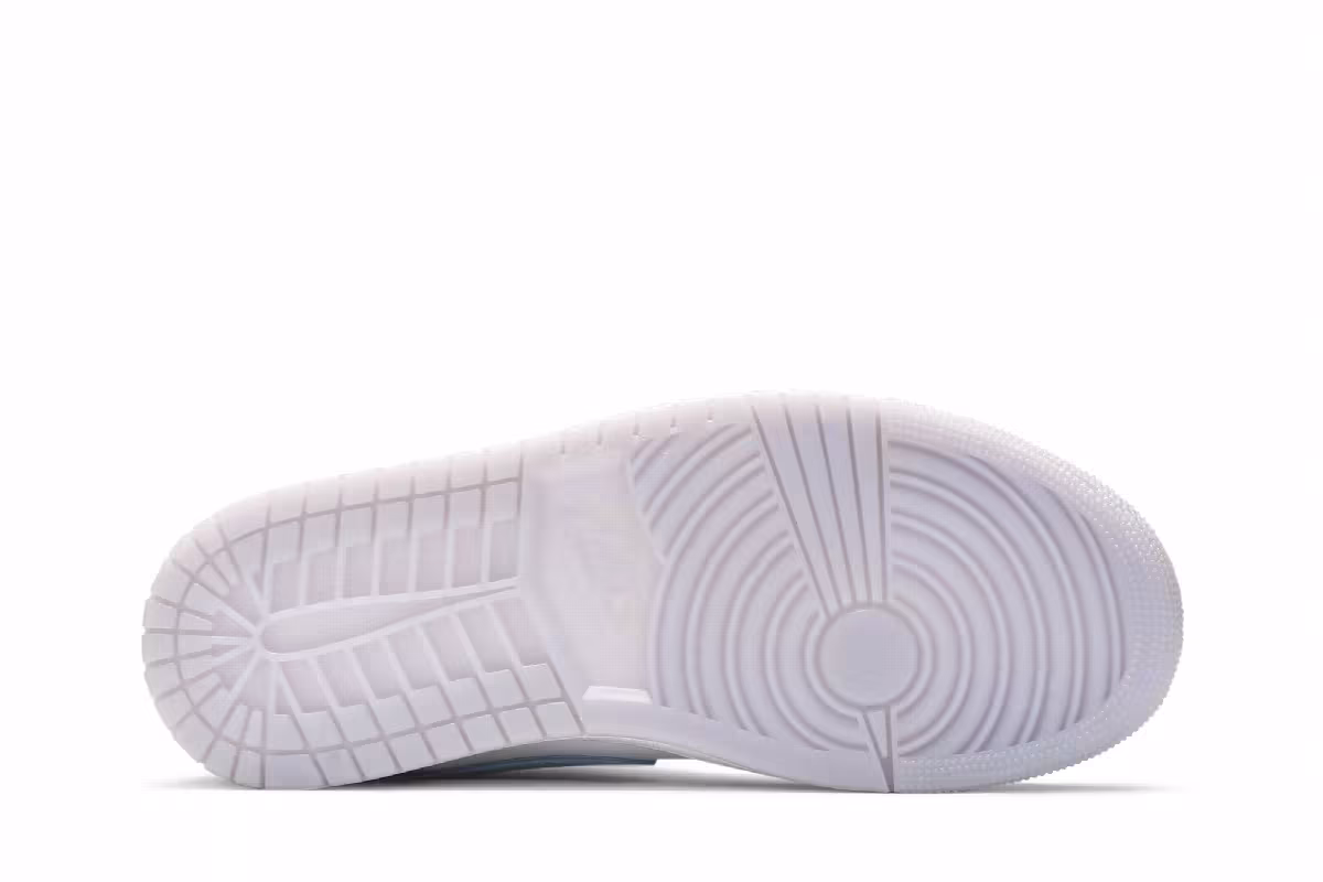 Women's Air Jordan 1 Mid Wolf Grey Aluminum, view 5