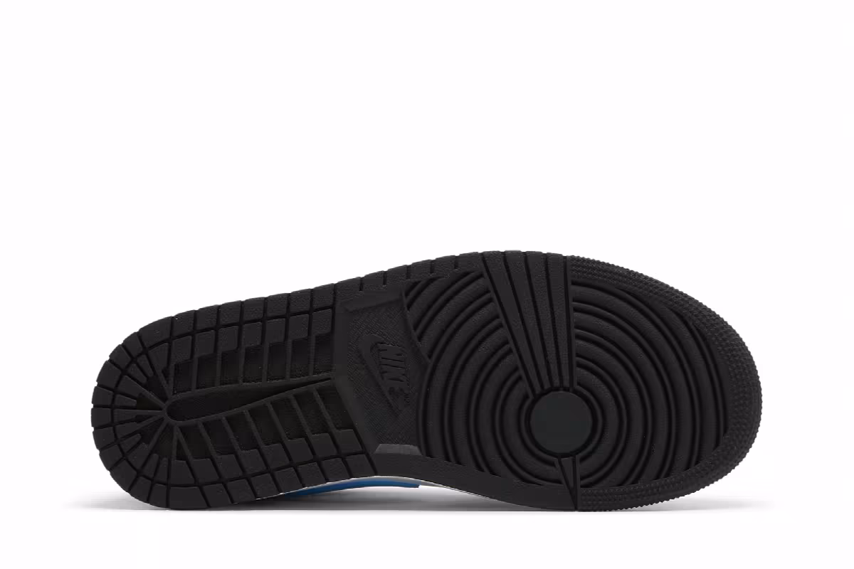 Women's Air Jordan 1 Low Black University Blue, view 5