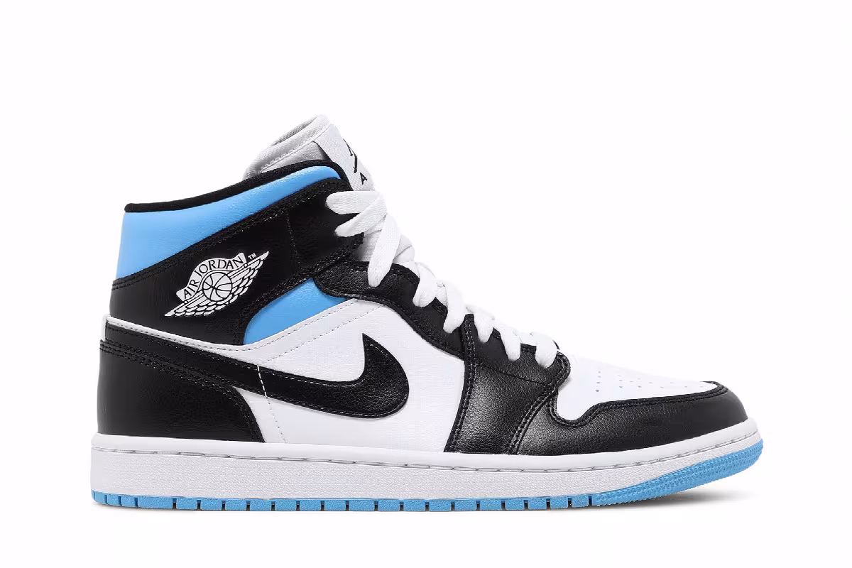 Women's Air Jordan 1 Mid University Blue, view 2