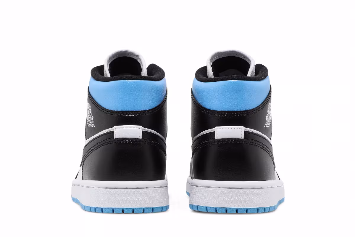 Women's Air Jordan 1 Mid University Blue, view 7
