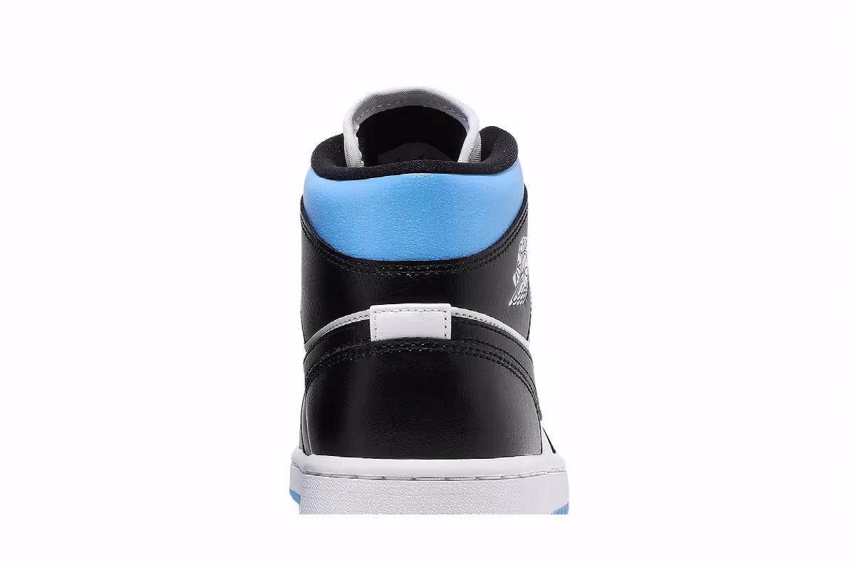 Women's Air Jordan 1 Mid University Blue, view 8