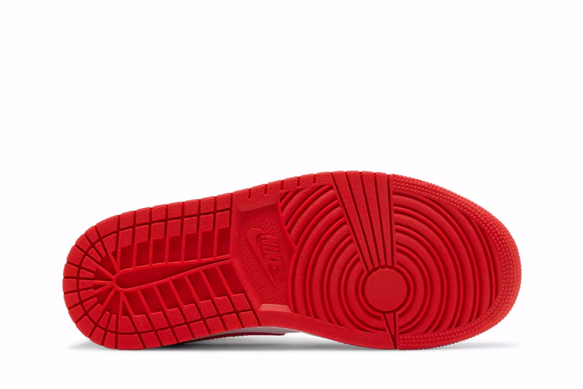 Women's Air Jordan 1 Mid Habanero Red, view 5