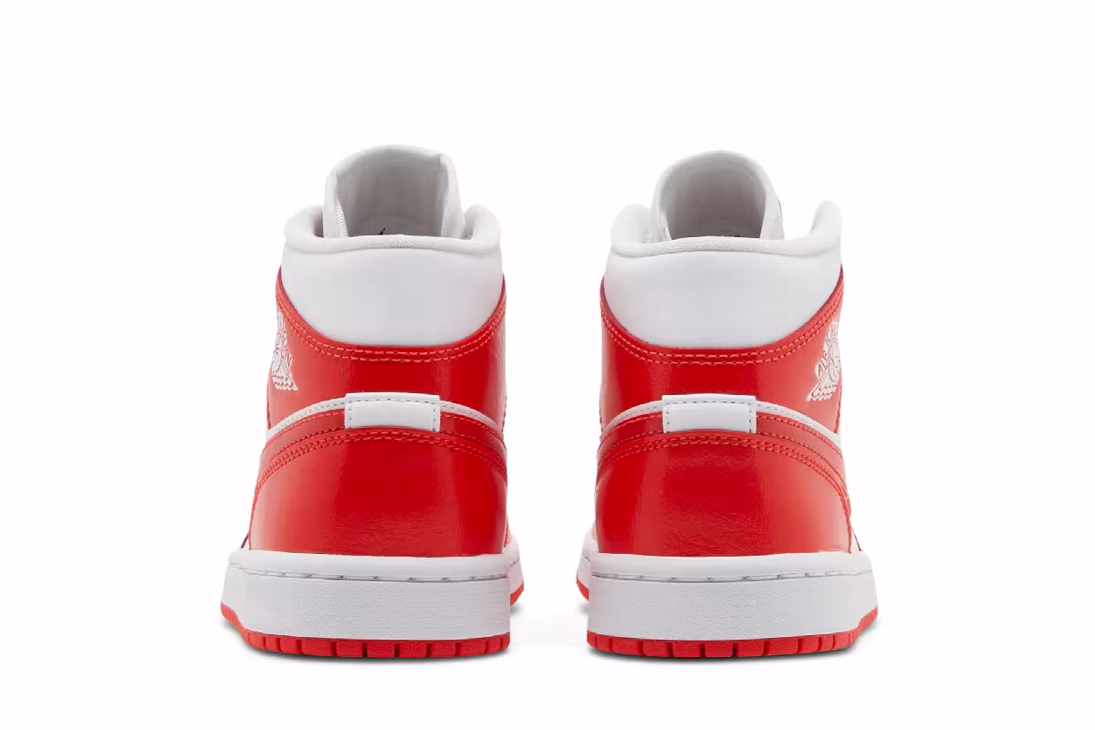 Women's Air Jordan 1 Mid Habanero Red, view 7