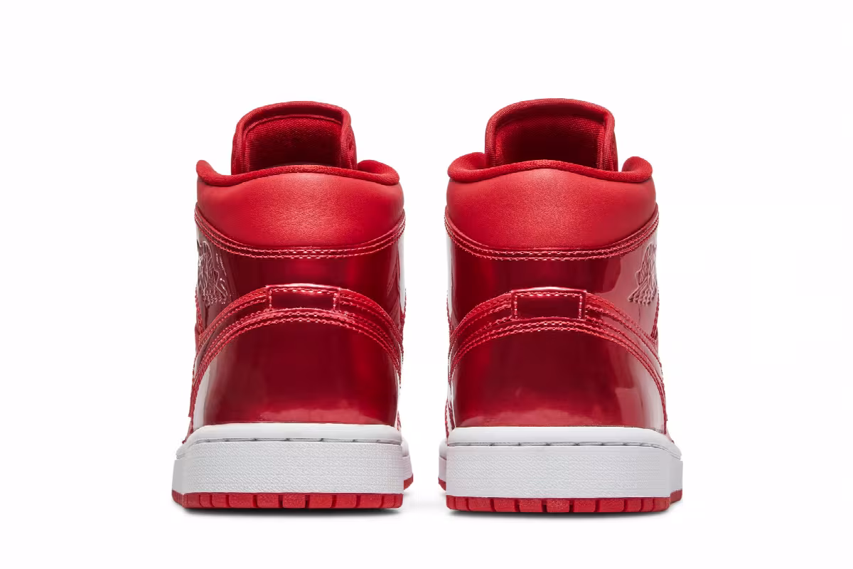 Women's Air Jordan 1 Mid SE University Red Pomegranate, view 7