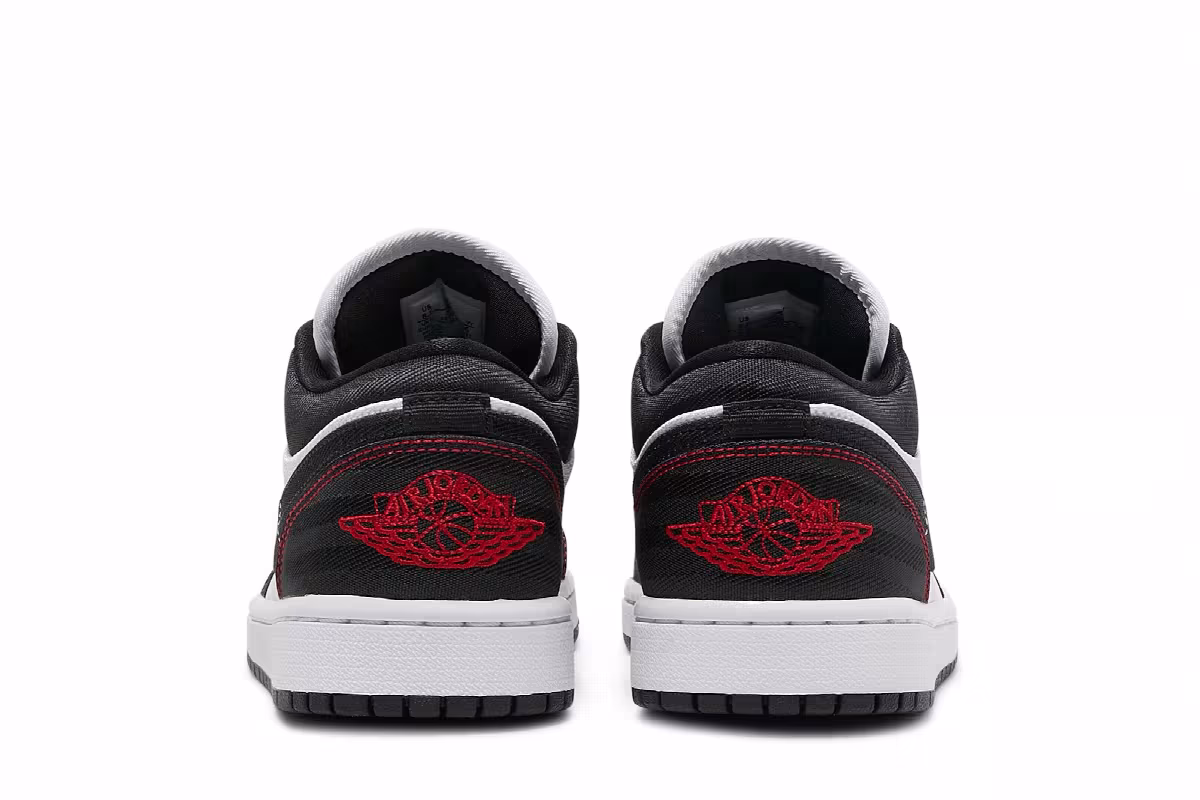 Women's Air Jordan 1 Low SE Utility White Black Red, view 7