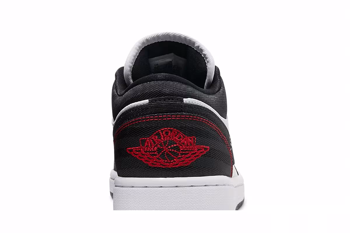 Women's Air Jordan 1 Low SE Utility White Black Red, view 8