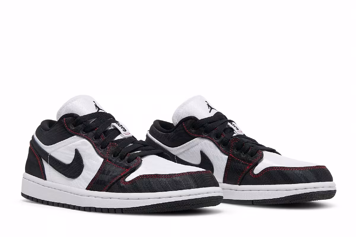 Women's Air Jordan 1 Low SE Utility White Black Red, view 9
