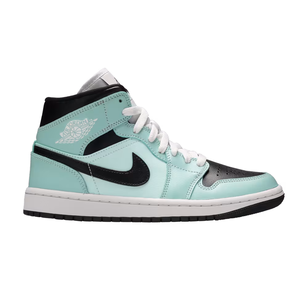 Women's Air Jordan 1 Mid Aqua Black