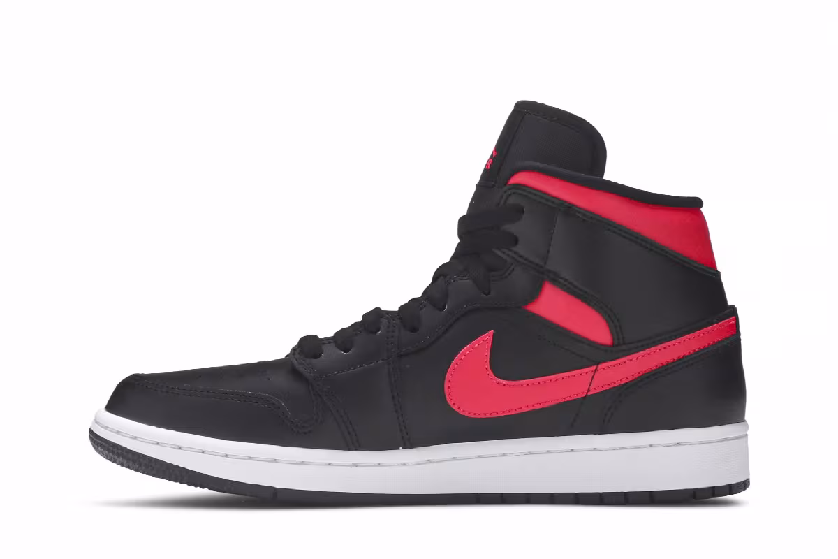 Women's Air Jordan 1 Mid Siren Red, view 4
