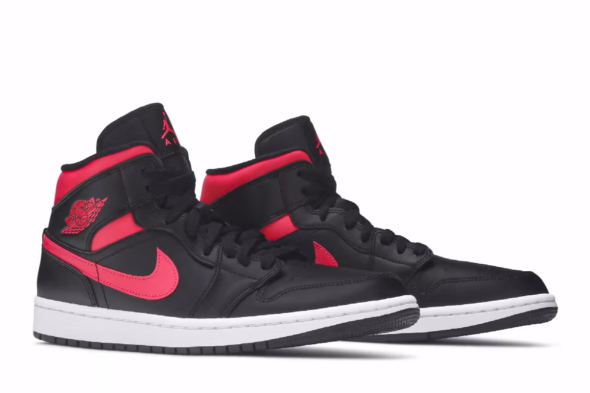 Women's Air Jordan 1 Mid Siren Red, view 9