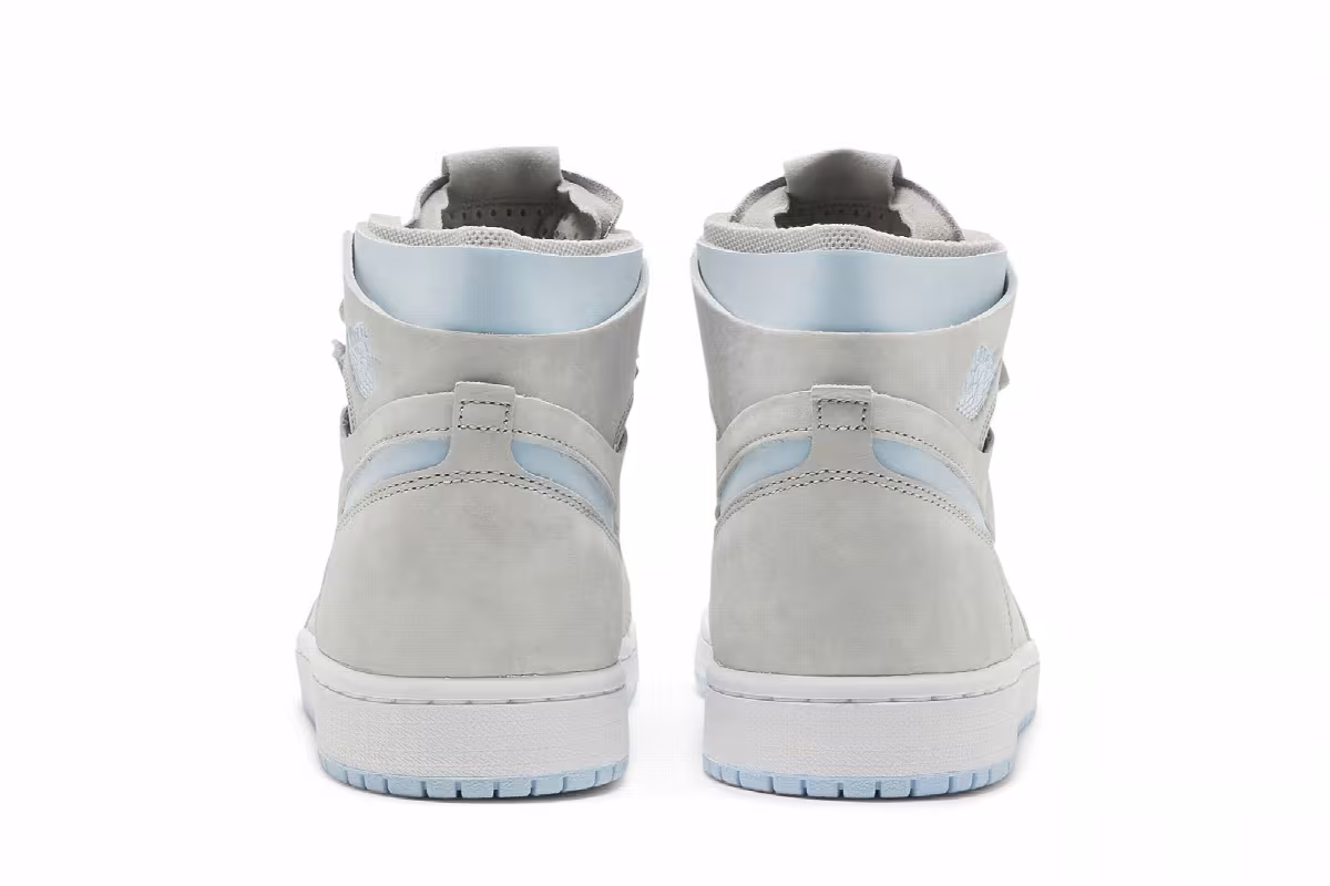 Women's Air Jordan 1 High Zoom Comfort Cool Grey Light Blue, view 7