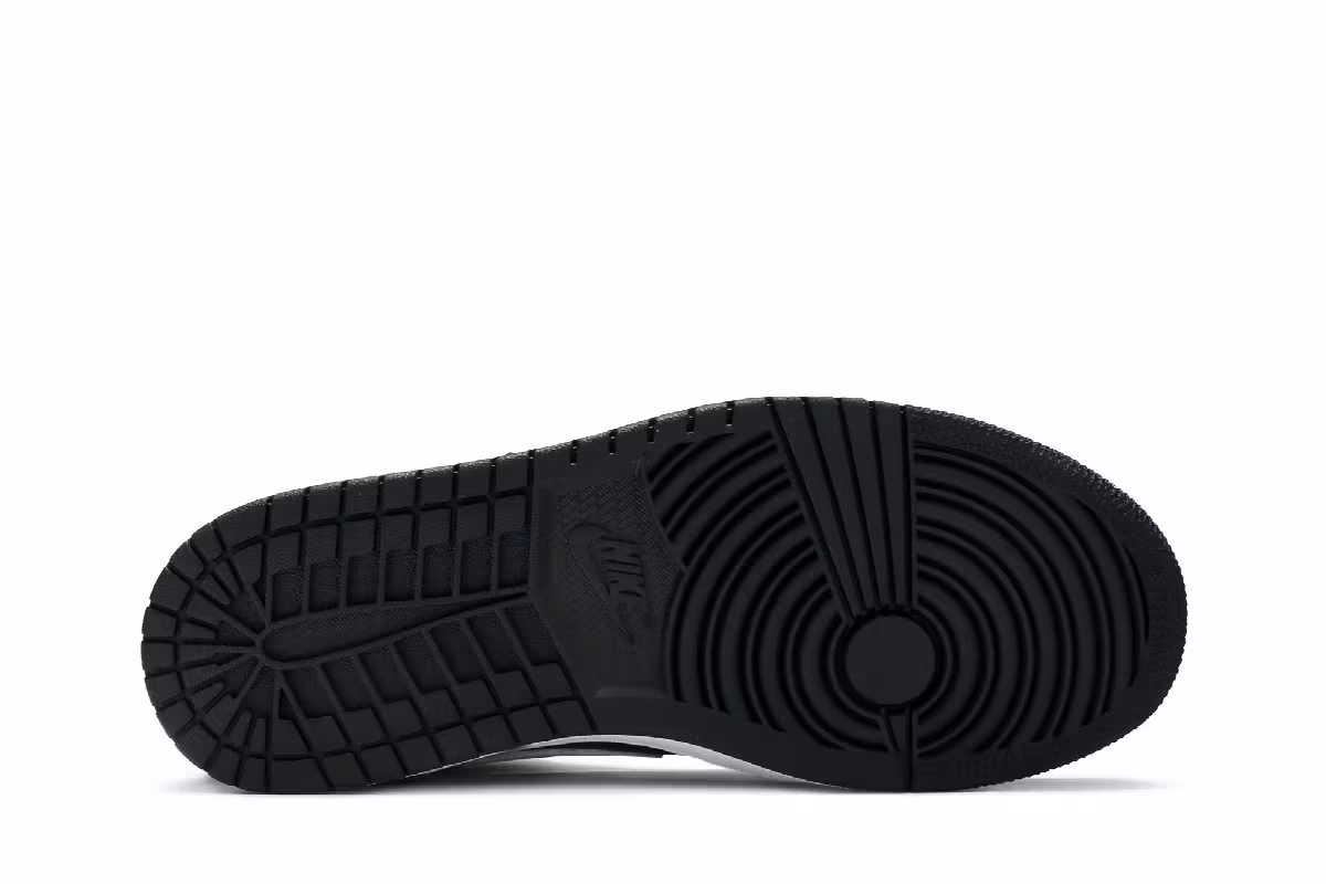 Women's Air Jordan 1 Mid Black White, view 5