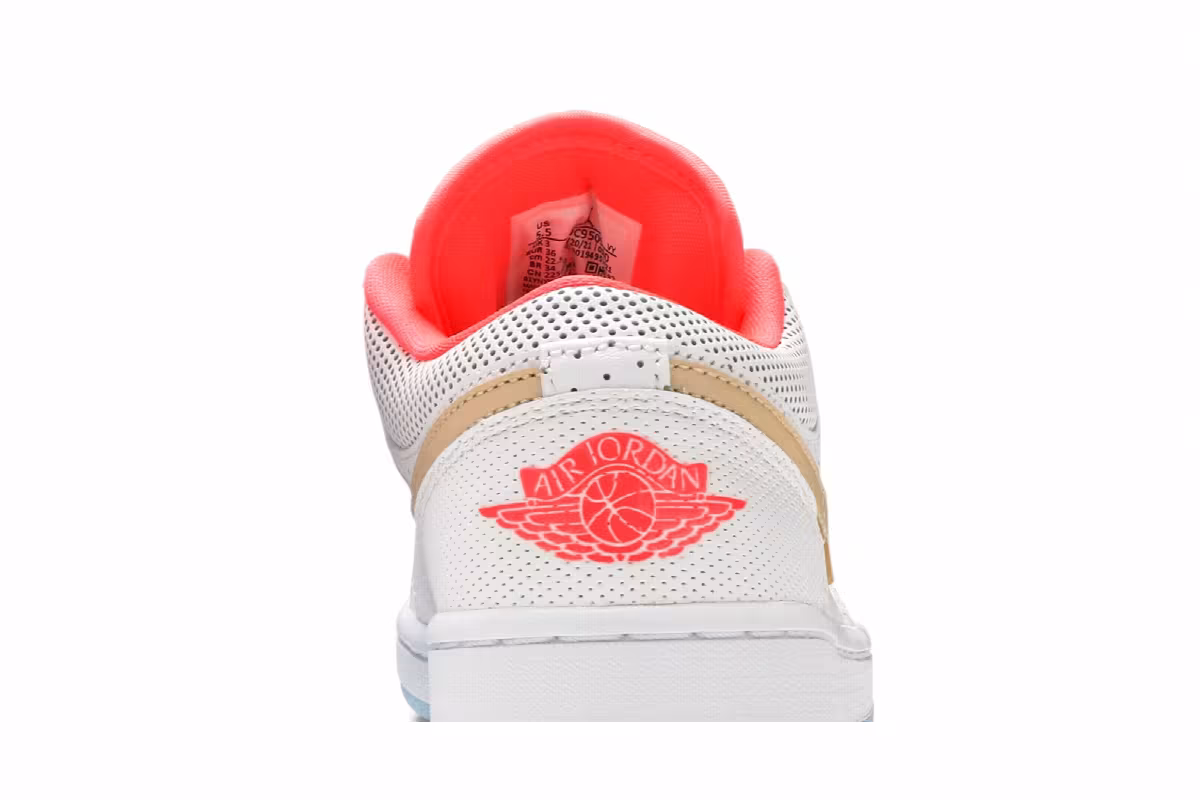 Women's Air Jordan 1 Low SE White Sesame, view 8